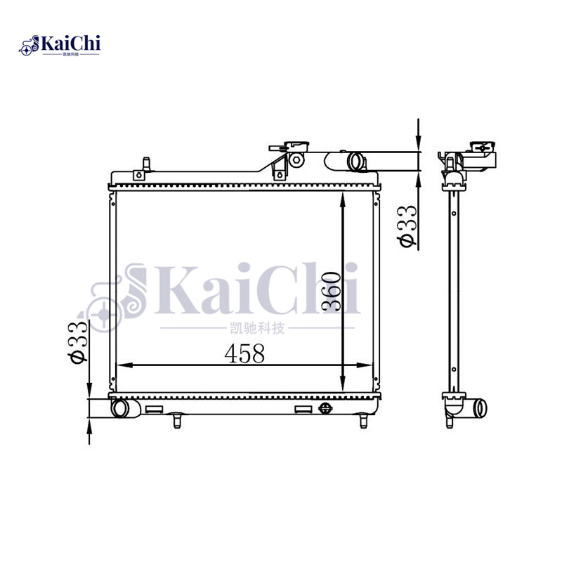 67049 Engine Cooling Radiator Hyundai Accent MK II LC D3DA 1.5 CRDi 2002-2006 Manual /Hyundai Accent Admire MK II LC D3DA 1.5CRDi 2003-2005 Manual /  Hyundai Excel MK II LC D3DA 1.5CRDi 2002-2006 Manual