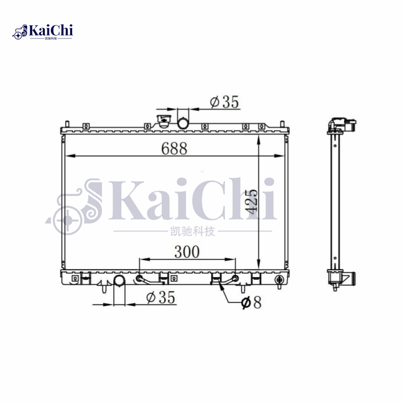 628973 Car Radiator For 01-07 Mitsubishi Outlander 2.0T/2.4L