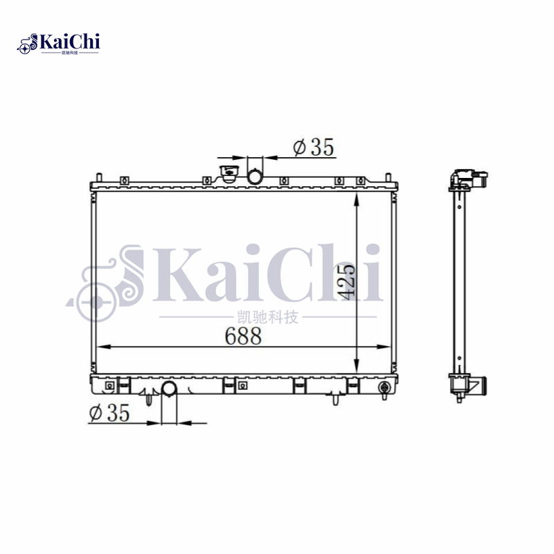 628972 Auto Radiator For 03-07 Mitsubishi Outlander 2.0T/2.4L MT