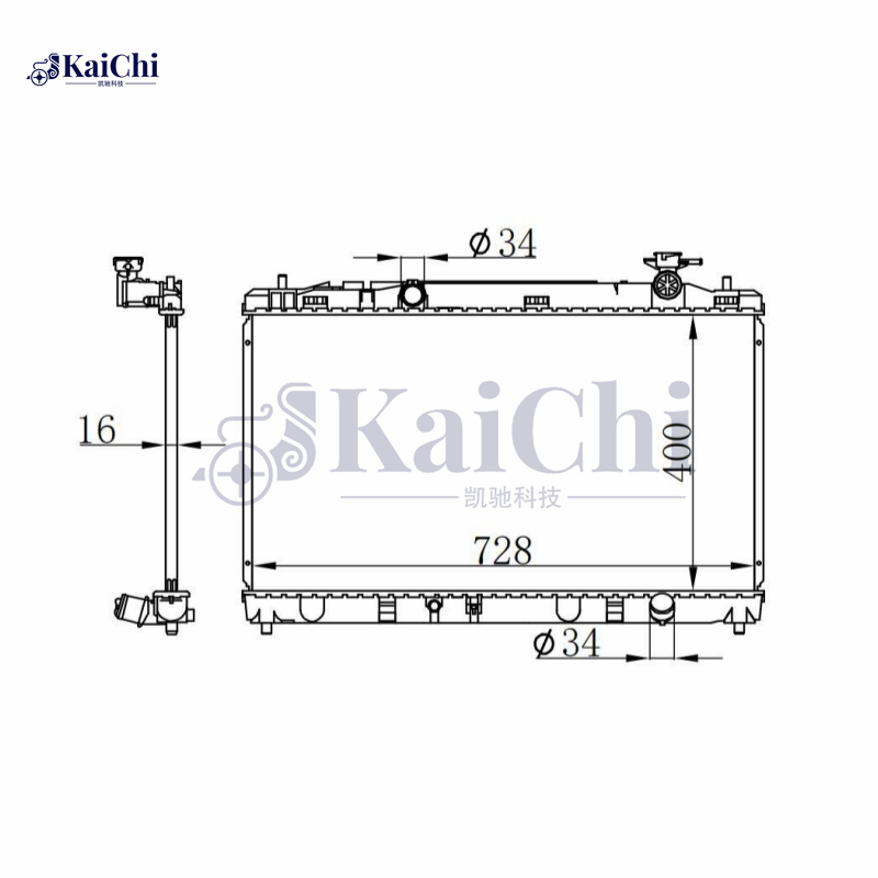 606836 Engine Radiator For Toyota Camry ACV40 2AZ-FE 2.4 VVTI 04-11 MT