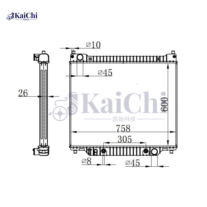 DPI 1994 Radiator For 97-14 Ford E-150 E-250/03-14 Econoline 4.2L/4.6L