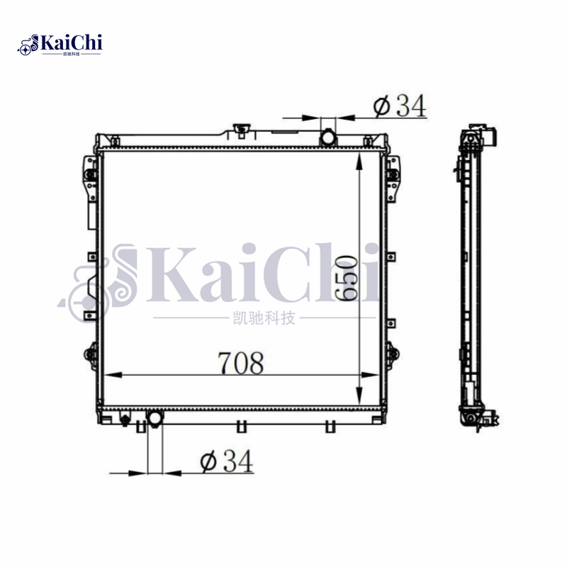 2993 Car Radiator For 07-09 Toyota Sequoia/Tundra 4.7L