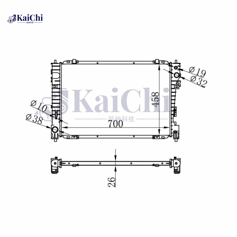13041 Auto Radiator For 08-12 Ford Escape/08-11 Mazda Tribute/09-11 Mercury Mariner 3.0L