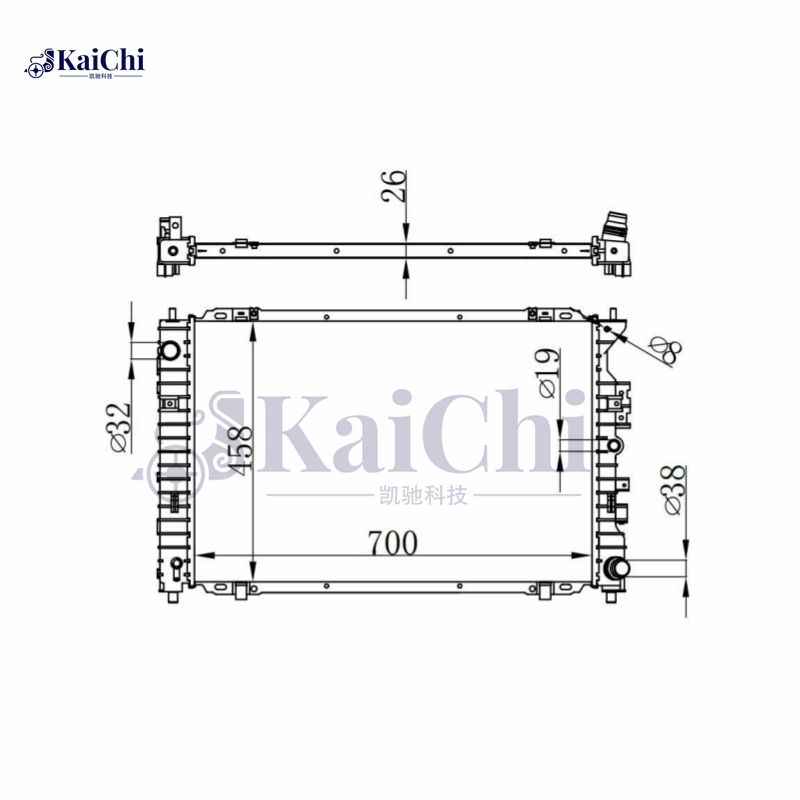 13209 Car Radiator For 09-12 Ford Escape/08-10 Mazda Tribute/09-11 Mercury Mariner Hybrid 2.5L