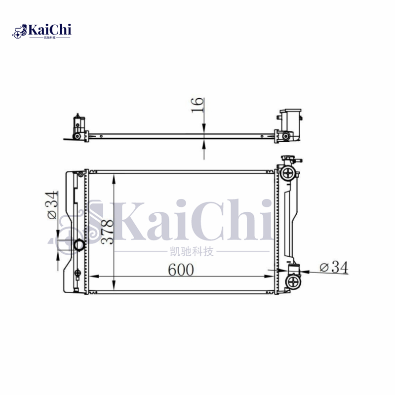 646943 Car Radiator For 08-14 Toyota Matrix 1.8L MT