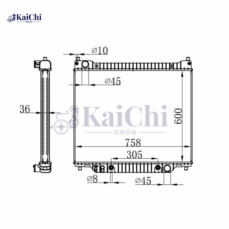 DPI 2977 Auto Radiator For 04-14 Ford E150 E250 E350 Econoline/04-18 E450 5.4L 6.8L