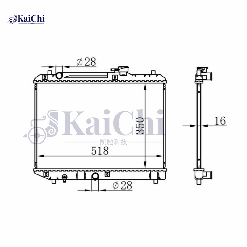 64177 Car Radiator For 95-02 Suzuki Baleno 1.3L/1.6L MT