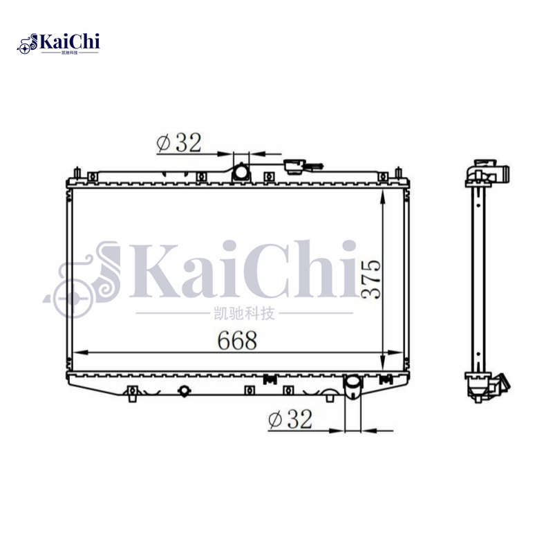 63344 Car Radiator For 98-03 Honda Accord 2.0L MT