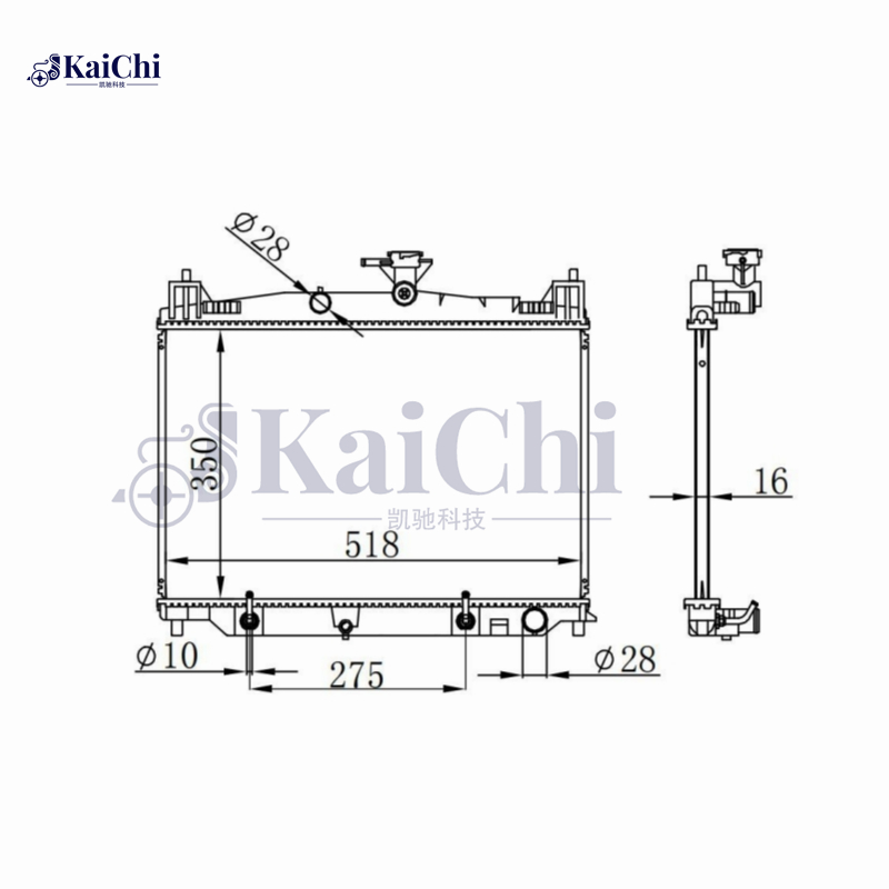 68538 Auto Radiator For Mazda 2 1.3L 11-14/1.5L 07-15