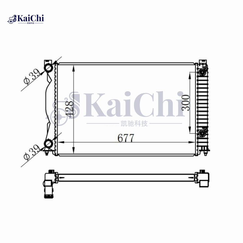 60237A Engine Cooling Radiator For 04-11 Audi A6 4F C6 Avant 2.0TDi 2.0 TFSI