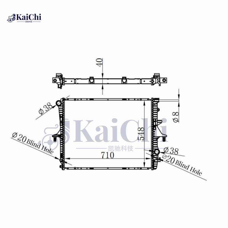 2756 Car Radiator For 07-15 Audi Q7/03-10 Porsche Cayenne/04-10 Volkswagen Touareg