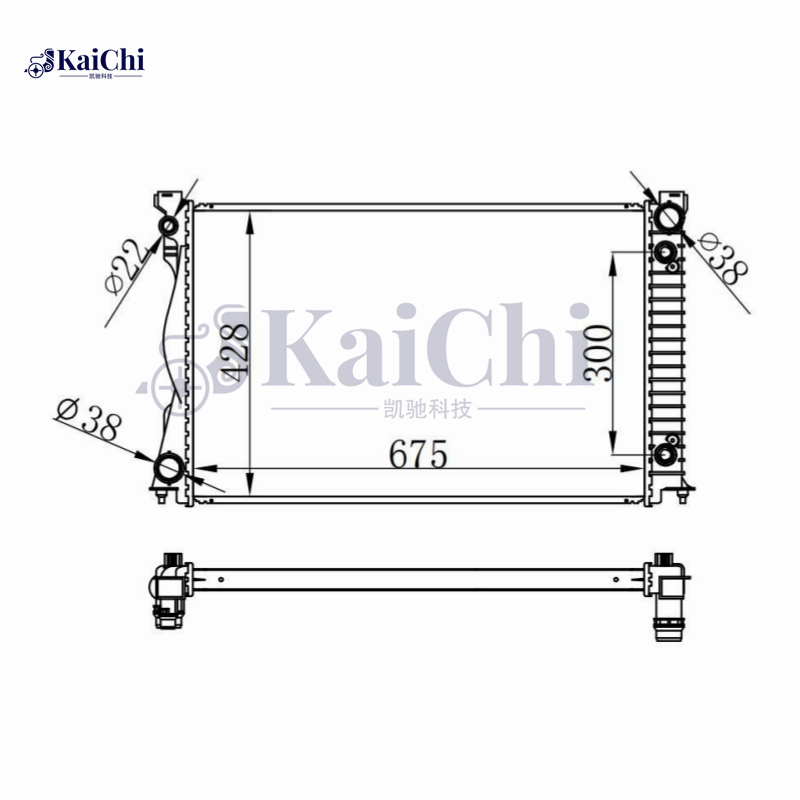 60233A Engine Radiator For 04-11 Audi A6 C6/Avant/Allroad 2.7TDi 3.0TDi