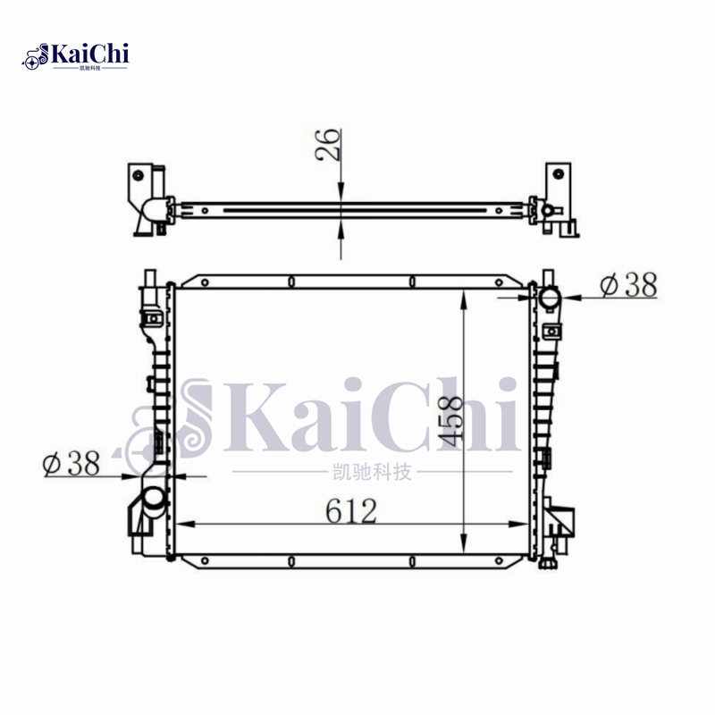 2256 Radiator For 02-05 Ford Thunderbird 3.9L/00-06 Lincoln LS 3.0L 3.9L/00-04 Jaguar S-Type 3.0L 4.0L 4.2L