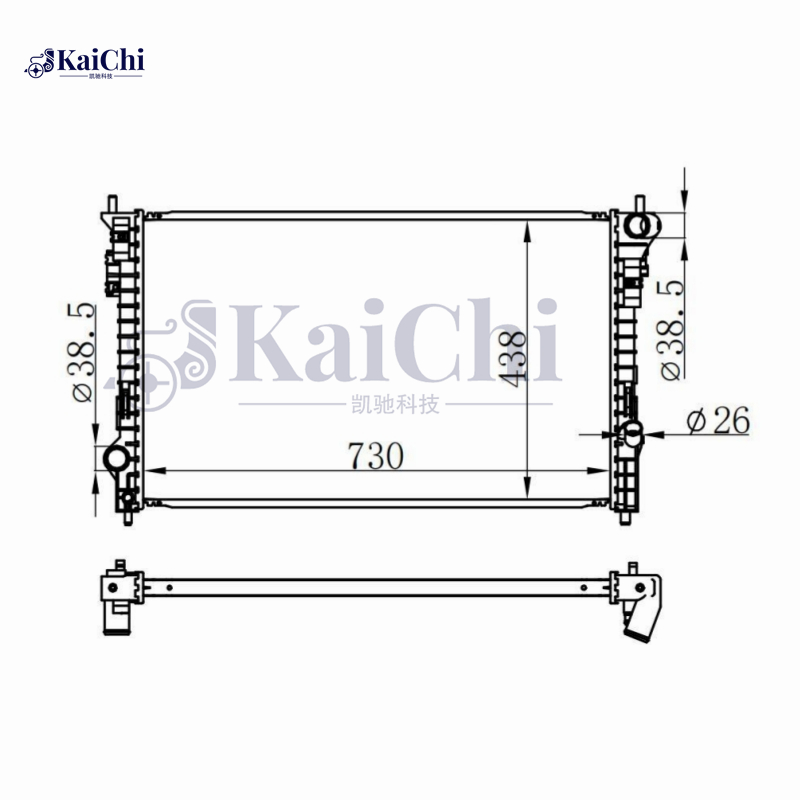 2936 Auto Radiator For 07-14 Ford Edge 3.5L 3.7L/10-12 Taurus 3.5L/07-15 Lincoln MKS MKX 3.5L 3.7L