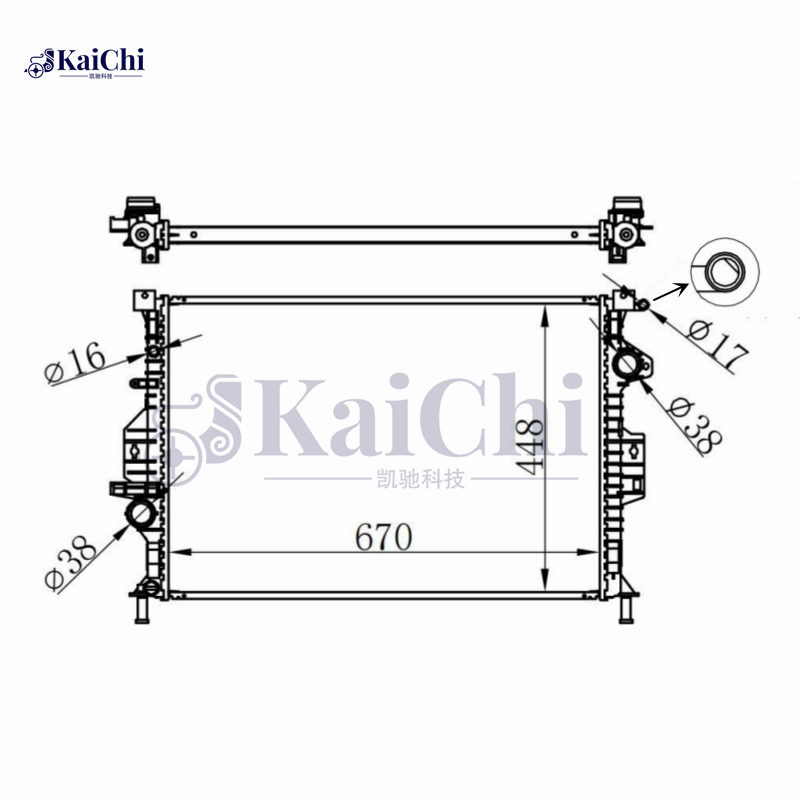 13315 Auto Radiator For Volvo S60 S80 V60 V70 XC60 XC70/Land Rover LR2/Range Rover Evoque