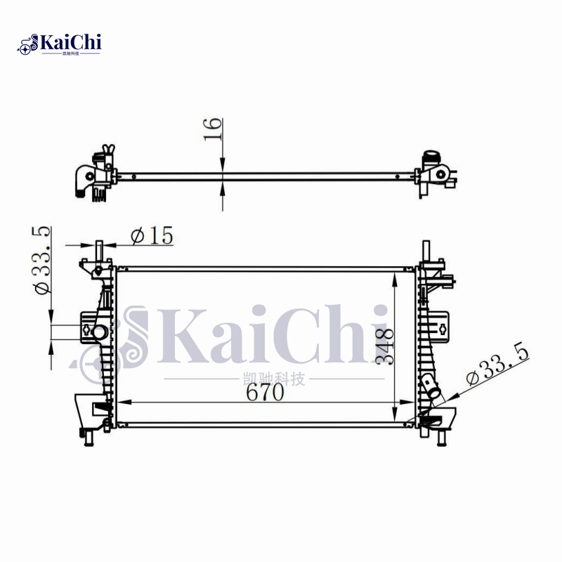 13219 OE Style Replacement Radiator For For 12-18 Ford Focus 2.0L