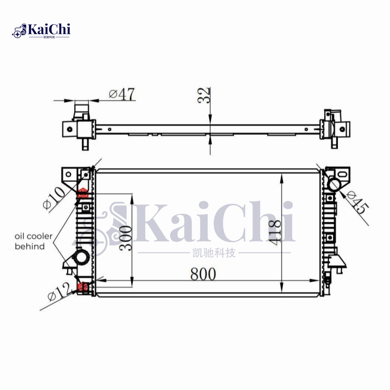 13045 Engine Radiator For 07-08 Ford Expedition/Lincoln Navigator 5.4 V8