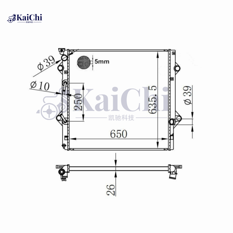 13210 Car Radiator For 10-22 Lexus GX460 4.6L