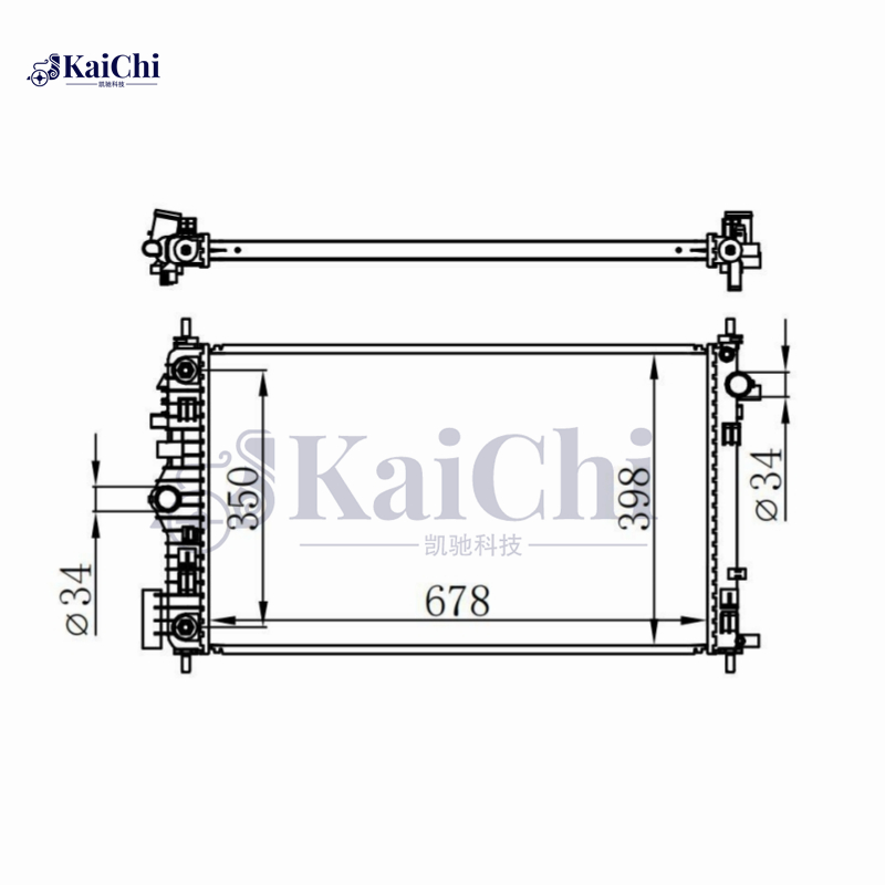 13217 Factory Style Cooling Radiator For 11-13 Buick Regal/Saab 9-5 2.0T