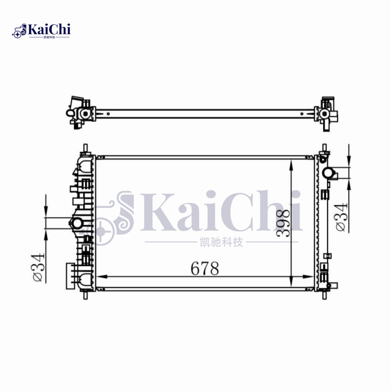 630712 Engine Radiator For 08-17 Opel Vauxhall Insignia A/10-12 SAAB 9-5 2.0L Turbo Manual