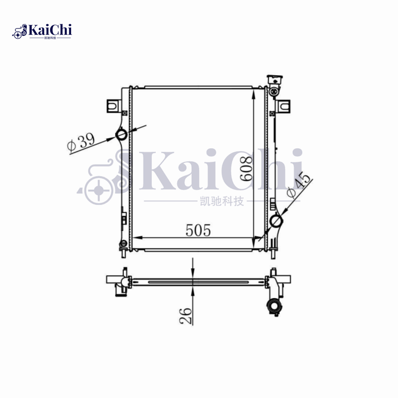2971 Aluminum Core OE Replacement Radiator For 07-12 Dodge Nitro 3.7/4.0L