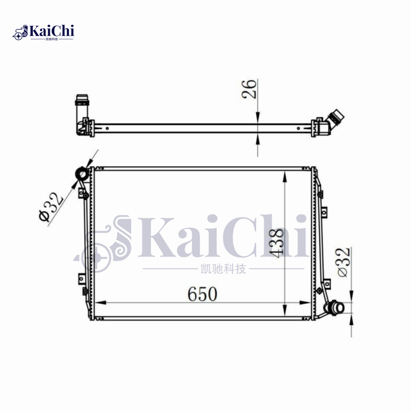 13030 Car Radiator For 05-10 Volkswagen Bora Jetta 1.9L TDI