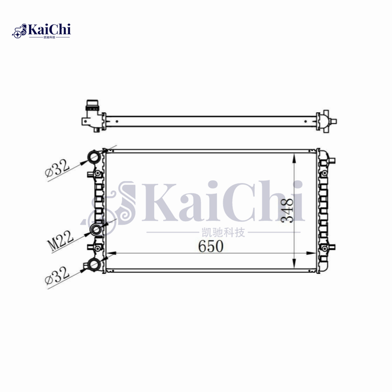 2241 Engine Radiator For 98-11 Volkswagen Beetle Cabrio 1.8L/1.9L/2.0L/2.5L