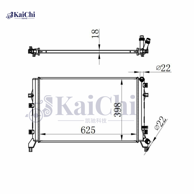 65294 Engine Radiator For 12- Volkswagen Beetle/15- Alltrack/10- Jetta 1.0T 1.2T 1.4T