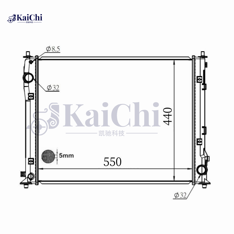 13583 Aluminum Core Engine Radiator For 16-21 Honda Civic 2.0L