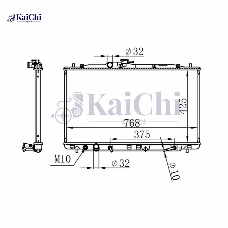 2916 Aluminum Radiator Fits 07-12 Acura RDX 2.3L