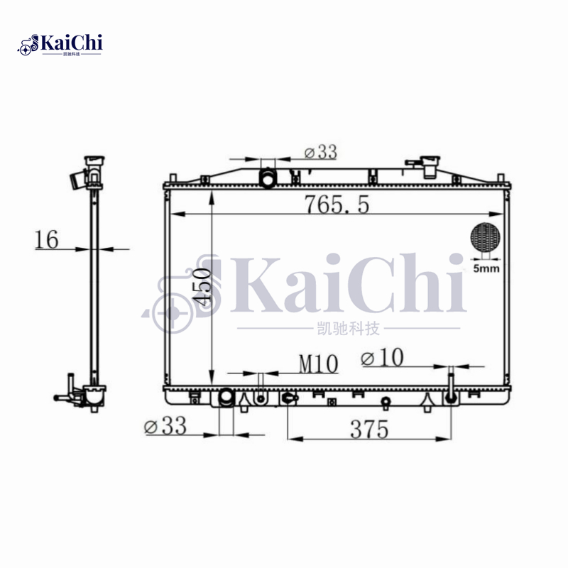 13208 Aluminum Radiator For 11-17 Honda Odyssey 3.5L