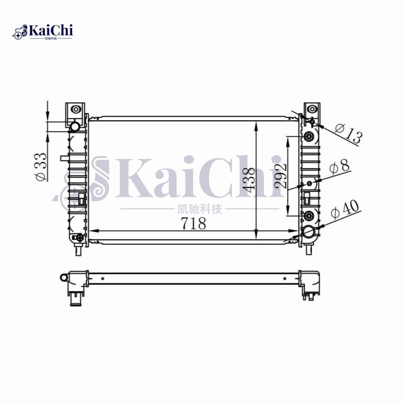 2334 Radiator For 28" Chevy Silverado Tahoe Suburban GMC Sierra Yukon 4.3 4.8 5.3L
