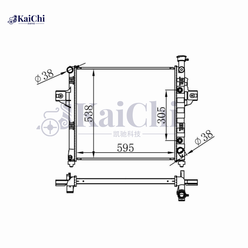 2263 Aluminum Core Radiator Fits 99-00 Jeep Grand Cherokee 4.7L V8