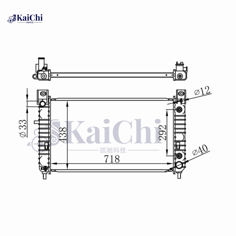 2368 Radiator With Trans Oil Cooler For 99-04 Chevy Silverado 1500 GMC Sierra 1500 4.3L