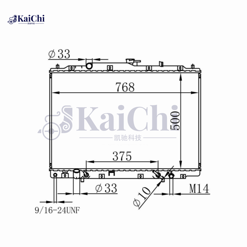 2740 Aluminum Core Radiator For 03-06 Acura MDX/2005 Honda Pilot 3.5L