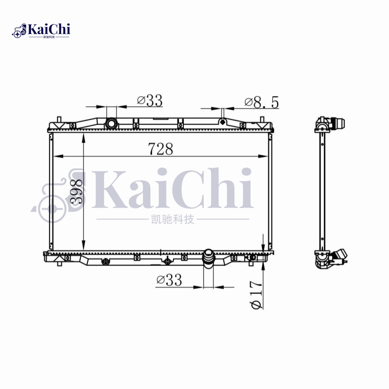 68092 OE Style Replacement Radiator Fits Honda CR-V MkIII RE6 2.2D 07-12