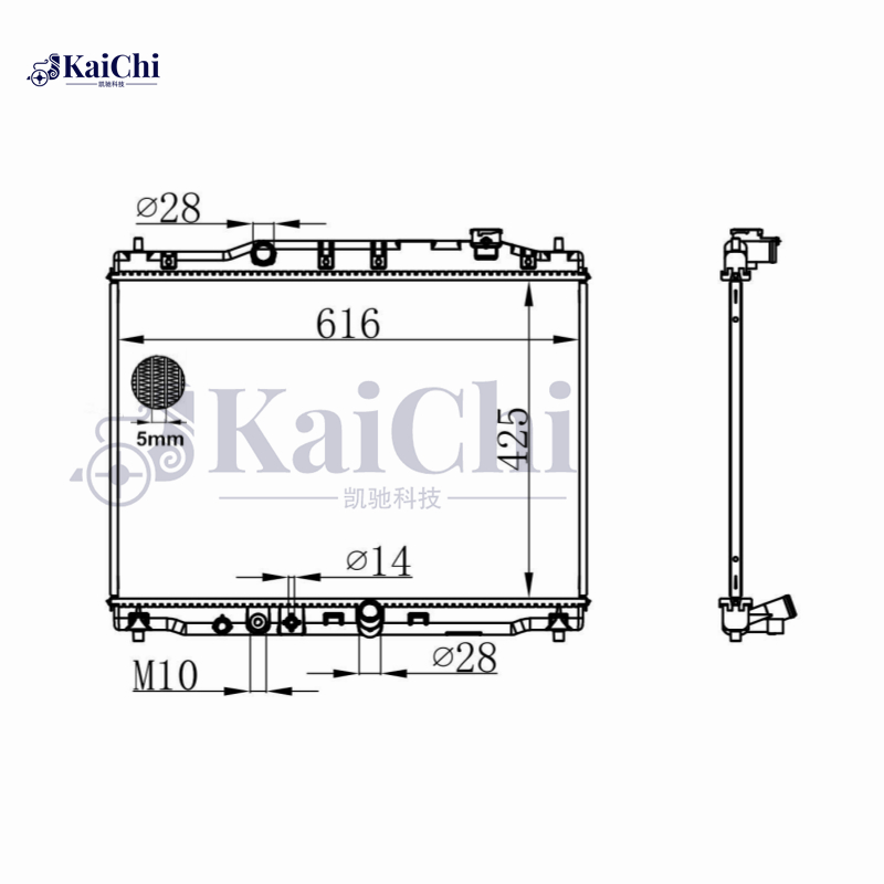 1901055CZ01 OE Style Replacement Radiator Fits 15-19 Honda City 1.5L