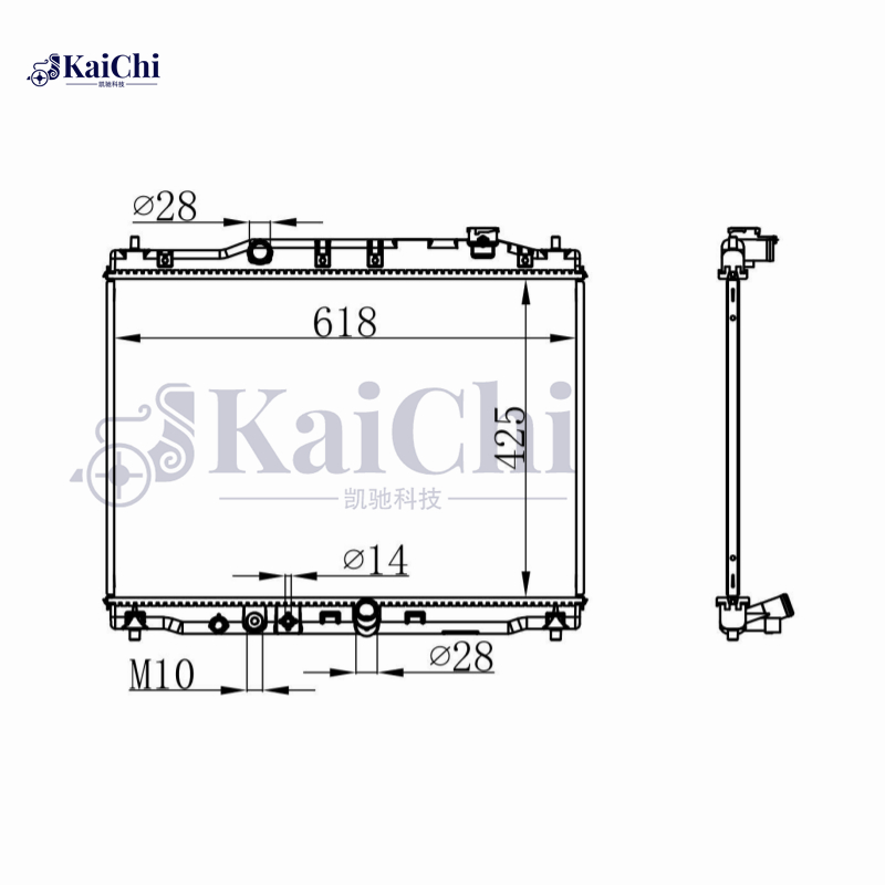 1901055CZ01 OE Style Replacement Radiator Fits 15-19 Honda City 1.5L