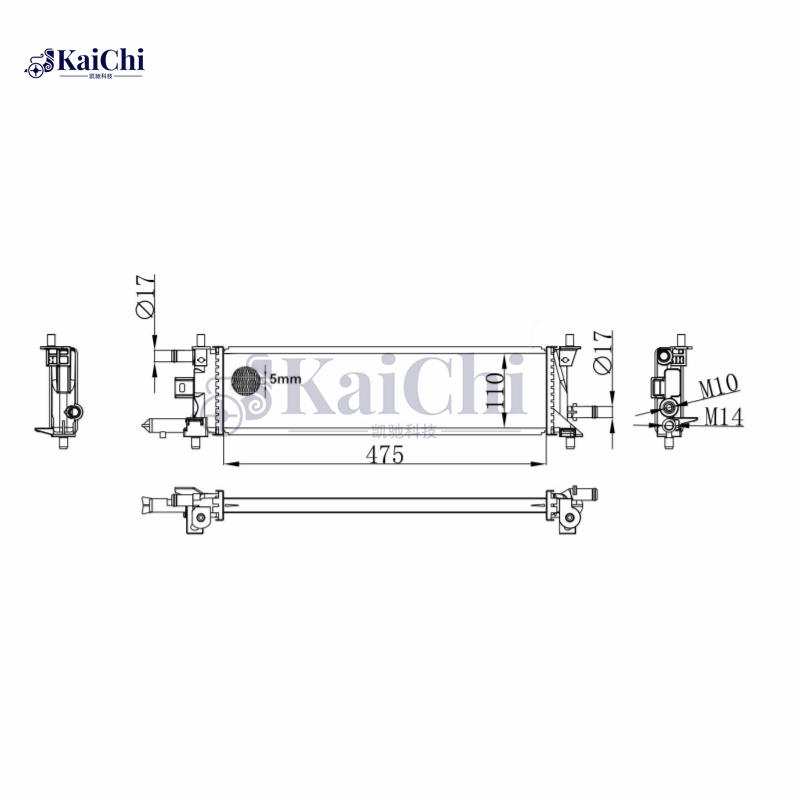 1J0106C2A01 Inverter Cooler Radiator For 18-23 Honda Accord Hybrid 2.0L