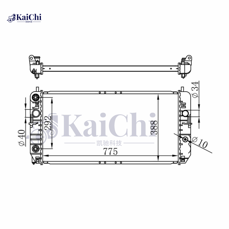 2352 Radiator Replacement Fit 2000 Cadillac DeVille Base DHS DTS V8 4.6L