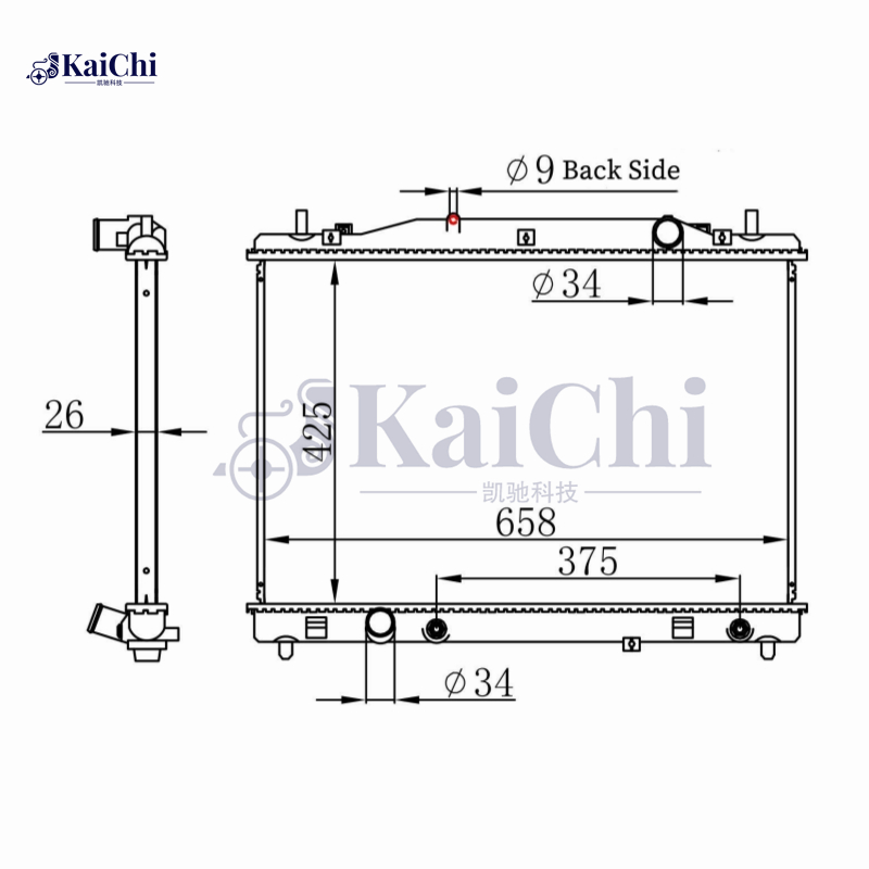 2731 Aluminum Radiator For 04-07 Cadillac CTS 2.8L 3.6L 5.7L 6.0L