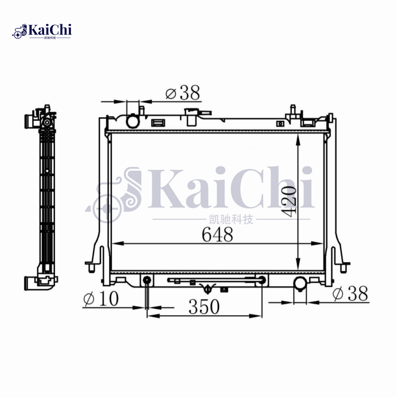 8981372764 Engine Radiator For 12-20 Isuzu D-Max 2.5D