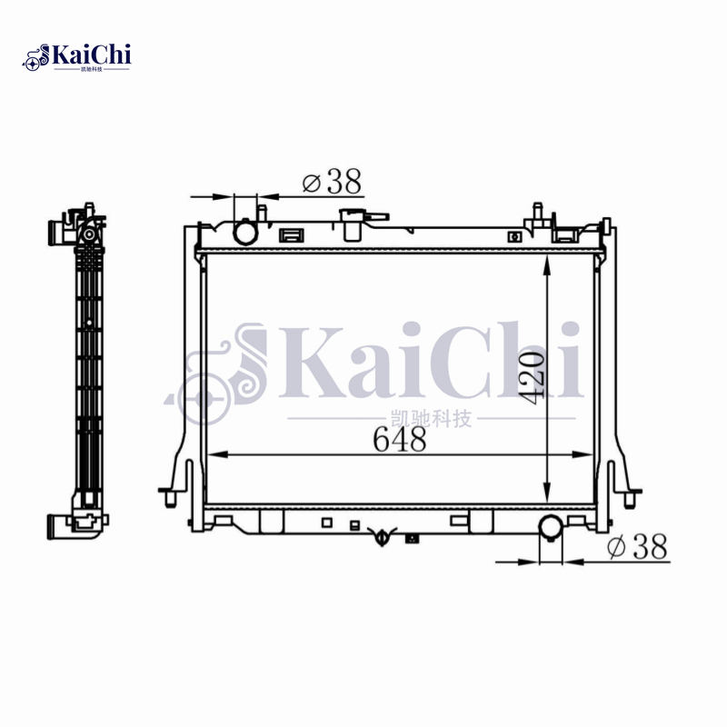 8981372774 Engine Radiator For 12-20 Isuzu D-Max 2.5D Manual