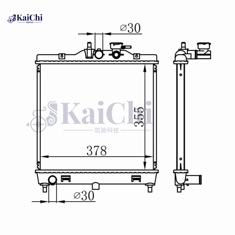 66654 Aftermarket Car Radiator Kia Picanto I SA G4HE 1.0L 2004-2011 Manual / Kia Picanto I SA G4HG 1.1L 2004-2011 Manual / Kia Picanto I SA D3FA 1.1 CRDi 2005-2011 Manual
