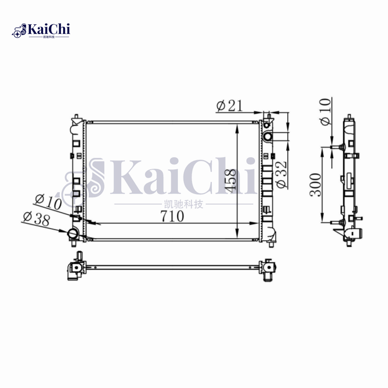 2456 OE Aluminum Cooling Radiator For 02-06 Mazda MPV 3.0L With Tow Package