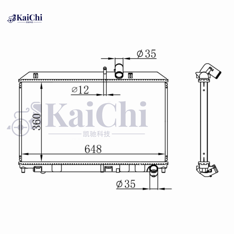 2695 Engine Radiator Without Oil Cooler For 04-08 Mazda RX-8 1.3L Manual