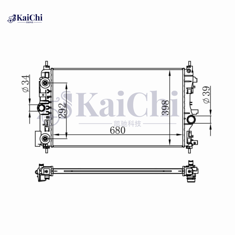 13471 New Aluminum Radiator Core Fit 14-15 Chevrolet Cruze 2.0L Diesel Auto Trans