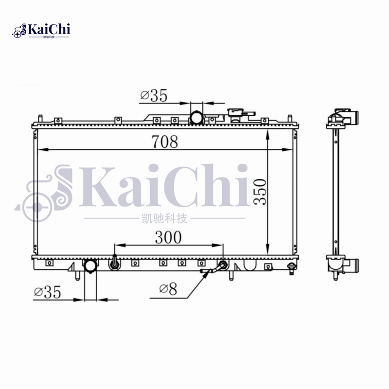 2406 Engine Radiator For 00-00 Mitsubishi Eclipse Automatic 2.4L