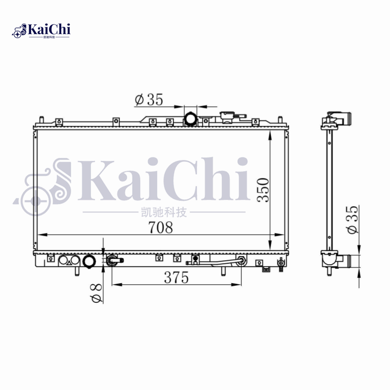 2410 Coolant Radiator For 01-05 Mitsubishi Eclipse/Chrysler Sebring/Dodge Stratus 2.7L 3.0L