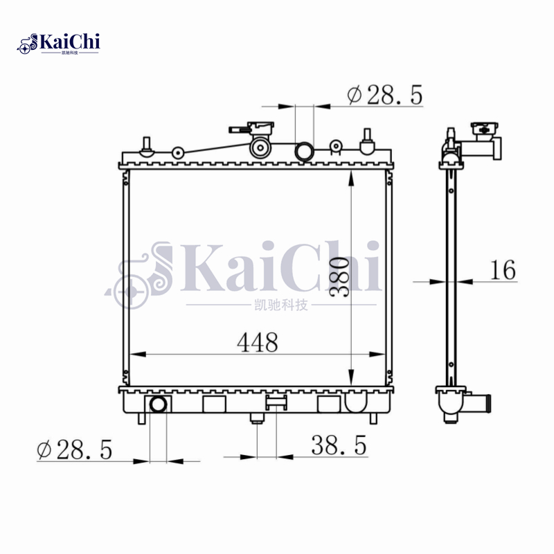 68728 Car Radiator For 03-10 Nissan Micra III K12/05-10 Micra C+C/06-12 Note EN11/05-12 Renault Clio MK III